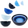 BoxedHome BPA Free Plastic Round Mixing Bowl with Lids, 12