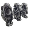 VIE Naturals Three Monkeys Resin Figurine, Large, Multi-Colour, One Size