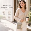 Touchscreen Phone Crossbody Bag for Women – Sequined PU Wallet