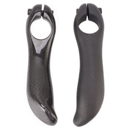 1 Pair Bike Auxiliary Handlebar Reduce Tired Comfortable Hold Carbon Fiber Bike Bar End Handlebar Glossy