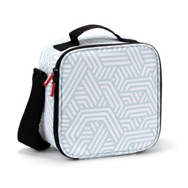 TATAY Borsa Termica Porta Pranzo Impermeabile - Urban Food Casual 3L | Triplo Strato Isolante | Corpo Semirigido | Tasca Interna | 22,5x10x22 cm, Geometrico