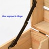 6 Pcs Folding Support Hinges,Mgoodoo Bronze Lid Hinge Display Bracket