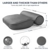 LuxStep Bath Pillow Bathtub Pillow with 6 Non-Slip Suction Cups,14.6x12.6