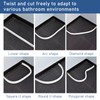 78" Shower Threshold Water Dam Barrier|3cm High Flexible Door Seal