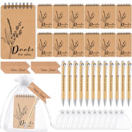 Nezyo 12 Sets Thank You Gifts for Colleagues Notepad with Ballpoint Pen Farewell Notebook Appreciation Employee Gift for Team Small Farewell Gift for Colleagues (Thank You)