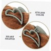 BIUDECO Hair Accessories Heart Claw Clips 3pcs Set Large Size