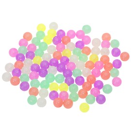 Tupalizy 100PCS Round Acrylic Beads Glow in The Dark Ball Spacer Beads for Bracelets Jewelry Making Necklaces Earring Keychains String DIY Craft Projects Hair Braids Birthday Party Gifts Decor, 10mm