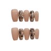 BIBII Nails Handmade Nail Tip, 3D Claws, Long Champagne Color,