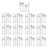 HENCKELS 65-Piece Astley Flatware Set,Silver