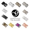Ganzoo Alumaxx Metal Click Clasp, Pack of 4, Shiny Silver,
