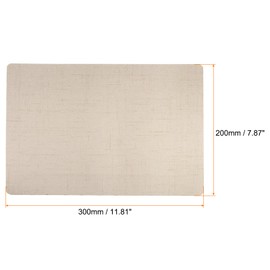HARFINGTON Fabric Repair Patch 7.8"x11.8" Fine Linen Self-Adhesive Patch for Sofa Clothing Cushion Pillow, Natural