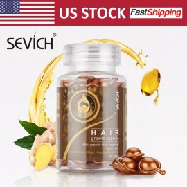 Sevich Hair Serum Ginger Hair Growth Hair Vitamin Capsules Repair Damaged Oil Treatment - Soft and smooth