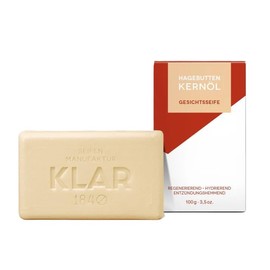 Hagebuttenkernöl Gesichtsseife, regenerierend, hydrierend, entzündungshemmend, 100g, palmölfrei