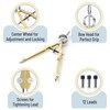 Mr. Pen- Professional Compass for Geometry, Gold with Extra Leads,