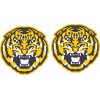 LSU 3X3 Tiger Head Football Helmet Decal