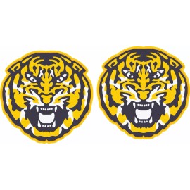 LSU 3X3 Tiger Head Football Helmet Decal