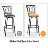 Deisy Dee 4PCS Round Bar Stool Seat Covers Stretch Round