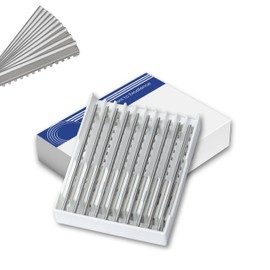 XE 10 Pcs Stainless Steel Hair Styling Feather Razor Edges for Barber Use – Ideal Texturizing Edges for Thinning Razor