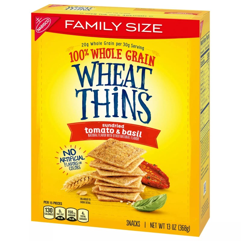 Wheat Thins Sundried Tomato & Basil Whole Grain Wheat Crackers
