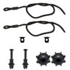Pack of 2 Parcel Shelf Clips, 2 Pieces Retaining Strap