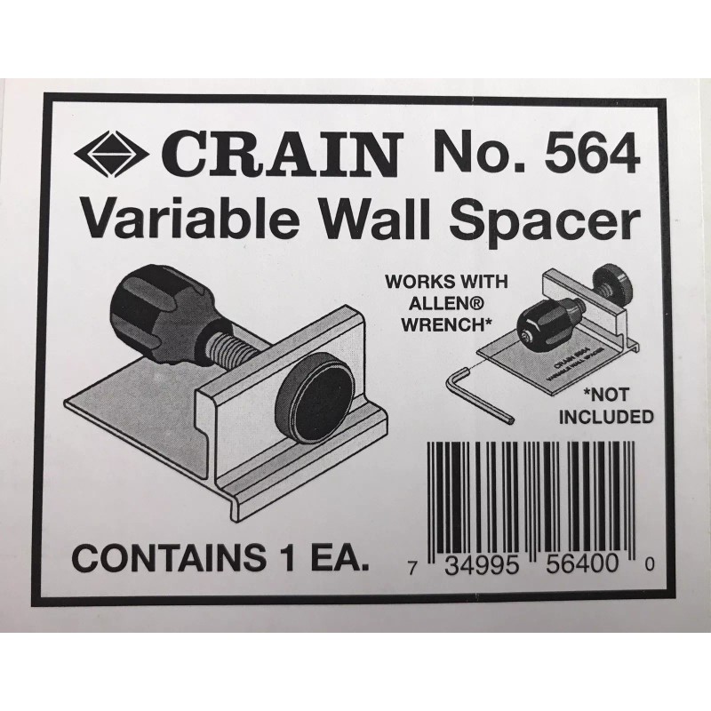 Crain 564 Wood and Laminate Flooring Wall Spacer