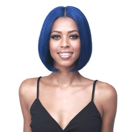 Bobbi boss Unprocessed Human Hair HD Lace Front Lace Wig 4.5" Deep Part MHLF568 Valentina (RUBY RED)