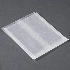 Royal7 Plain 6 x 7 x 3/4" Glassine Wet Wax Paper Sandwich Bags, Food Grade Grease Resistant Wax Gusseted Bag (200 Count)
