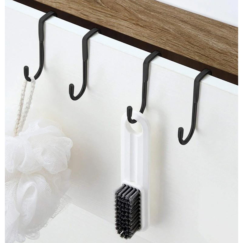 CHFEZOCO Over the Door Hooks, Double Design Coat Hooks for