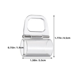 HIAKDOFT 2PCS Hook Handle Cordless Blind Pull Grips Cordless Roller Shade Pulls Plastic Blind Clips Cordless Blind Handles Transparent