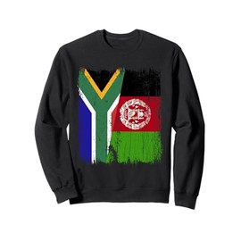 South Africa Afghanistan Half Flag South African Afghan Sweatshirt