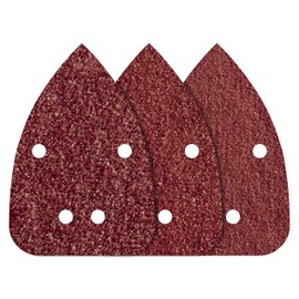 Wolfcraft 1756000 96 x 136mm Easy Fix Sanding Discs with Corundum 80/ 120/ 240-Grit