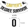 Gold Glitter Lawyer's Degree Survivor Banner, Congarts Lawyer/Congarts JD, 2025