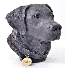 Black Labrador Retriever Dog Memorial Urn