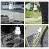Levore 26oz Clear Water Bottle, Leak Proof One-Hand Open Flip