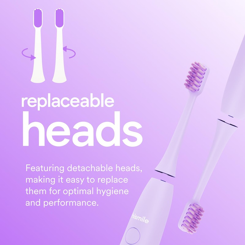 HISMILE HISMILE Electric Toothbrush, 3 Brushing Modes, Smart Timer, Rechargeable,