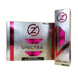 Zero Friction Spectra Golf Balls (One Dozen), Neon Fuchsia (GB60001)