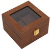 Wooden Watch Case 2 Slot Clamshell Watch Storage Box Organizer