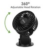Holmes 4” On-The-Go Personal Fan with Clip – 3 Speed