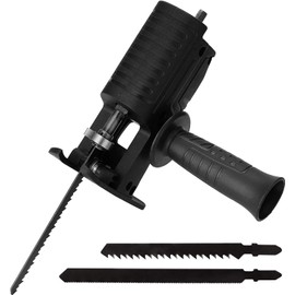 Candeon Reciprocating Saw Adapter for Cordless Drill, Reciprocating Saw Mounting Kit Adapter for Drill to Reciprocating Saw, Jigsaw Attachment for Drill, Conversion Kit for Wood Cutting