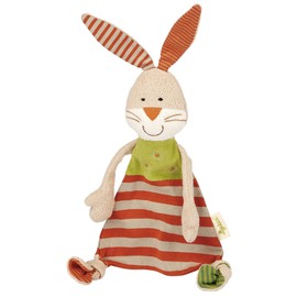 SIGIKID 48921 Cuddly Blanket Rabbit Green Girls and Boys Baby Toy Recommended from Birth Multi-Coloured