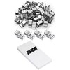 Zhengmy 50 Pcs Trailer Frame Wire Clips Stainless Steel Metal