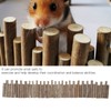 Pissente Hamster Wooden Fence, Hamster Climbing Ladder Flexible Wooden Arch