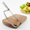 WGPG Multipurpose Cheese Slicer Cutter, Acacia Wood Cheese Slicers Board