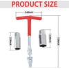 Walquicks T-Type Non-Slip Double Universal Joint Spark Plug Handle Socket