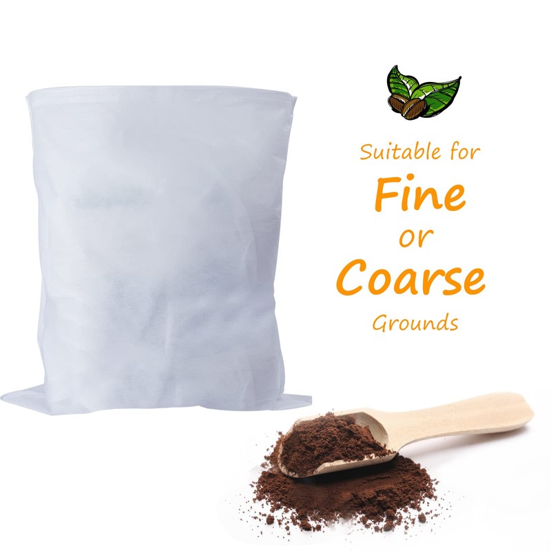 100 Pack Cold Brew Coffee Filters, 20" X 20" Commercial
