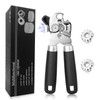 Can Opener Manual, Heavy Duty Stainless Steel Can Opener with
