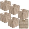 Ornavo Home Wicker Storage Cubes Bin, 13 x 13 Inch