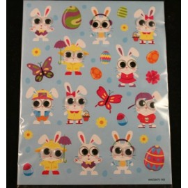 Way To Celebrate Googly Eye Stickers - Bunnies At Play - 27 Stickers - Easter - Way To Celebrate