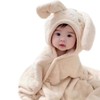 2-Pack Adorable Elephant & Rabbit Hooded Baby Towels - Ultra