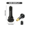 YAKEFLY 4PCS Tire Valve Stem Rubber Snap-in Valves,TR412 TR413 Tubeless